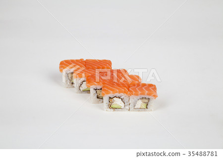Sushi rolls Japanese food restaurant fish rice Sushi rolls Japanese food restaurant fish rice 35488781
