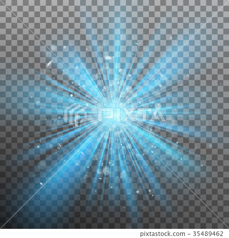Blue burst color forces light. EPS 10 vector - Stock Illustration ...