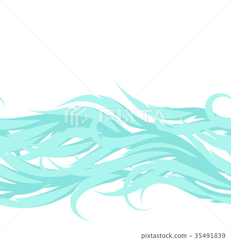 Abstract waves seamless pattern. Decorative swirly Abstract waves seamless pattern. Decorative swirly 35491839