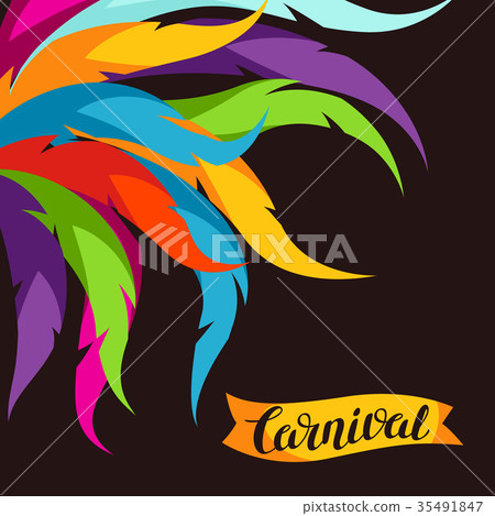 Carnival party background with colorful decorative Carnival party background with colorful decorative 35491847
