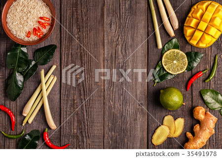 Ingredients of Thai spicy food. 35491978