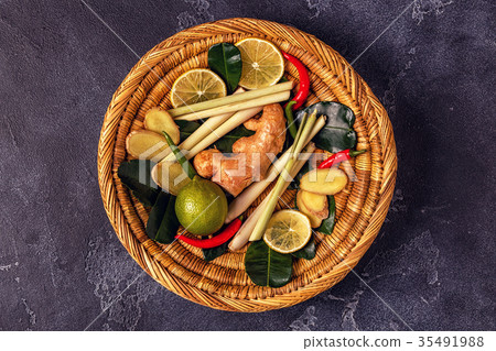 Ingredients of Thai spicy food. 35491988
