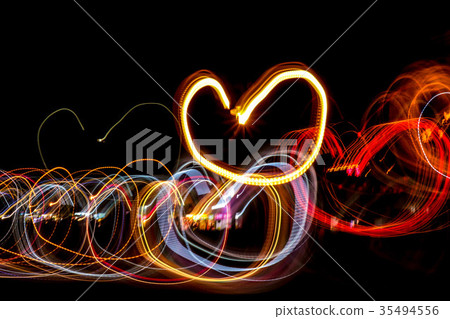 美麗的愛心光塗鴉 35494556