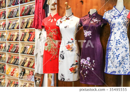 淡水店家街景 旗袍店 淡水店家街景 旗袍店 35495555