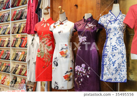 淡水店家街景 旗袍店 35495556