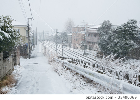 Record of Keisei Chiba Line Kanto heavy snow 35496369