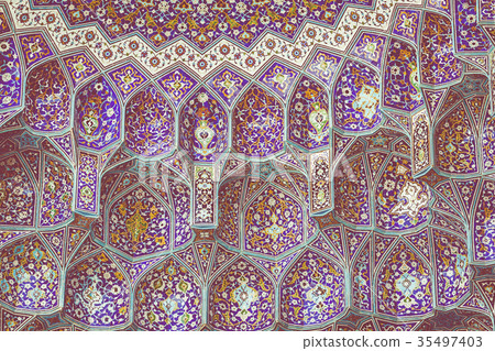 Details of Sheikh Lotfollah Mosque in Isfahan,Iran 35497403