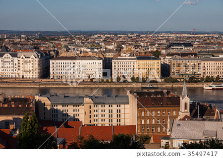 Budapest City Along Danube River Budapest City Along Danube River 35497417
