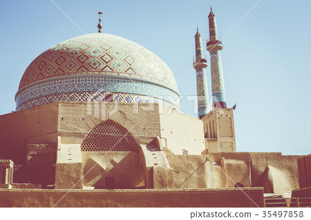 View over the Old City of Yazd, Iran 35497858