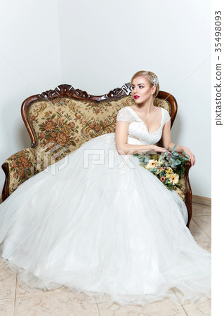 beautiful girl in wedding gown beautiful girl in wedding gown 35498093