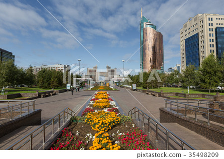 Modern buildings - center of capital of Kazakhstan 35498209