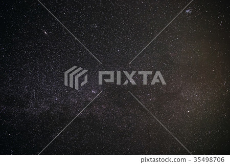 Background of starry night sky with the Milky Way 35498706