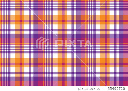 Pink orange plaid madras seamless pattern Pink orange plaid madras seamless pattern 35499720