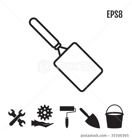 Garden or Cement Trowel Icon 35500365