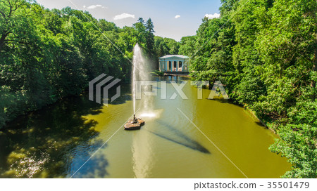 Aerial view of the national dendrological park Aerial view of the national dendrological park 35501479