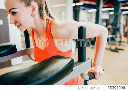 Sport gym healthy woman powerful concept. 35502006