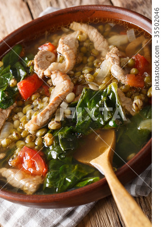 Filipino Mungo Guisado (Mung Bean Soup) Filipino Mungo Guisado (Mung Bean Soup) 35502046