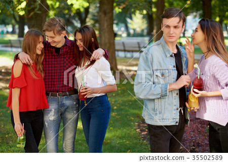 Jealousy and envy in friends relationship. 35502589