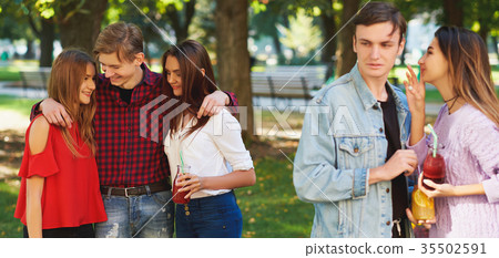 Jealousy and envy in friends relationship. 35502591