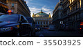 Traffic cars in front of Opera, Paris. 35503925