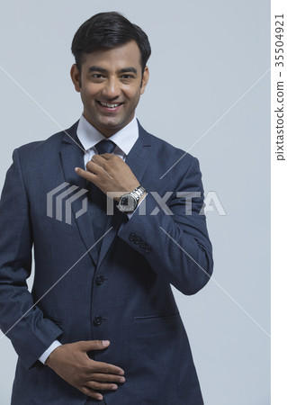 Portrait of businessman in suit Portrait of businessman in suit 35504921