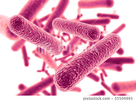 細菌病毒白色背景 35504993