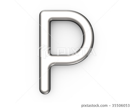 3D render metallic alphabet P 35506053