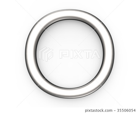 3D render metallic alphabet O 3D render metallic alphabet O 35506054