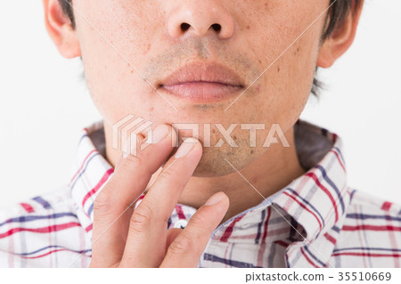 男性皮膚護理形象 男性皮膚護理形象 35510669