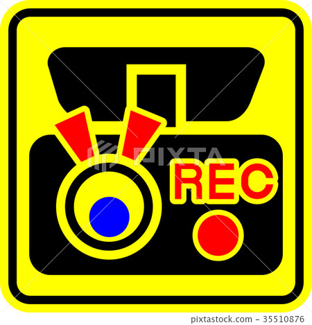 Drive recorder color icon illustration 35510876