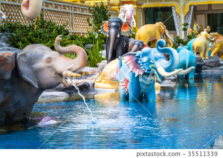 gods elephant in  literature are swimming in Anoda 35511339