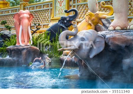 gods elephant in  literature are swimming in Anoda 35511340