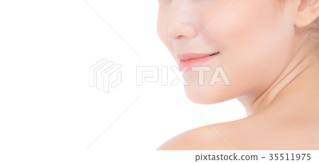 asian young woman with clean fresh skin lips asian young woman with clean fresh skin lips 35511975