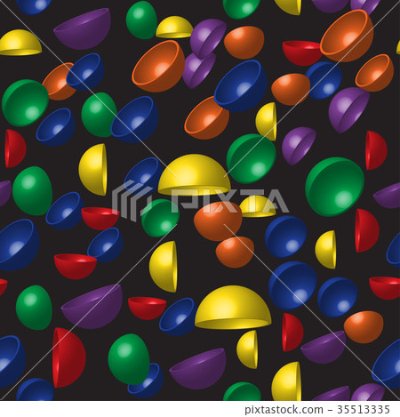 Rainbow Hemispheres Seamless Pattern Rainbow Hemispheres Seamless Pattern 35513335