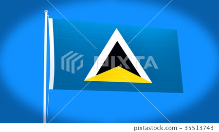 St. Lucia Flag St. Lucia Flag 35513743