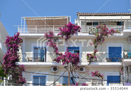 Skiathos Greek Island House Facade Skiathos Greek Island House Facade 35514044