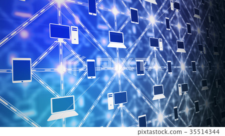 Computer Grid Matrix Connection 35514344