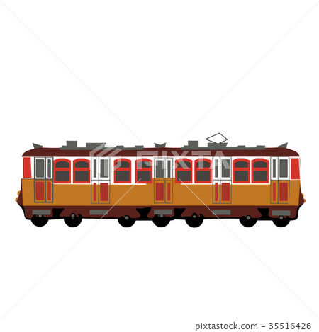 Yellow color train, wagon 35516426