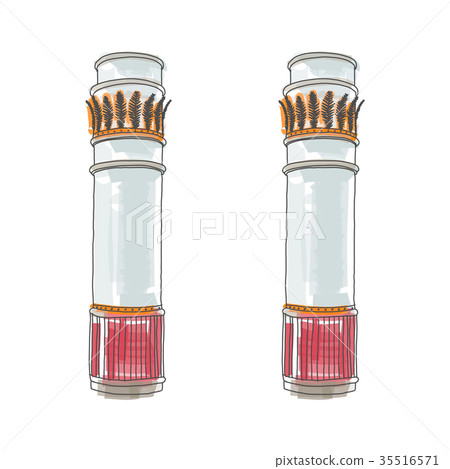 Greek doodle Doric Ionic Corinthian columns Greek doodle Doric Ionic Corinthian columns 35516571