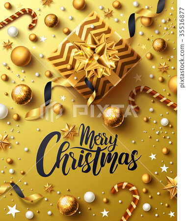 Christmas and New Years Golden Poster 35516877