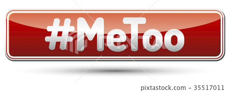 #MeToo - red banner with shadow 35517011