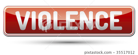 Violence - red banner with shadow Violence - red banner with shadow 35517012
