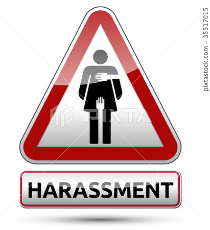 Harassment - Traffic sign with woman pictogram 35517015