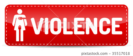Violence - Banner with woman pictogram Violence - Banner with woman pictogram 35517018
