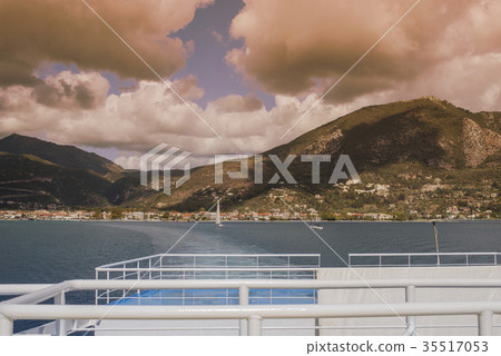 View of the Greek port of Nidri from the ship View of the Greek port of Nidri from the ship 35517053