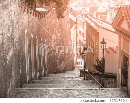 Castle stairs leading from Prague Castle, Hracany 35517504