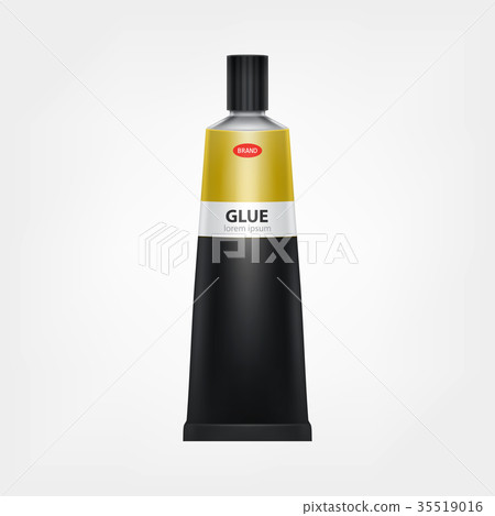 Super or moment glue tube realistic vector 35519016