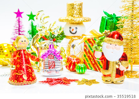 Christmas toy decoration. or New Year concept Christmas toy decoration. or New Year concept 35519518
