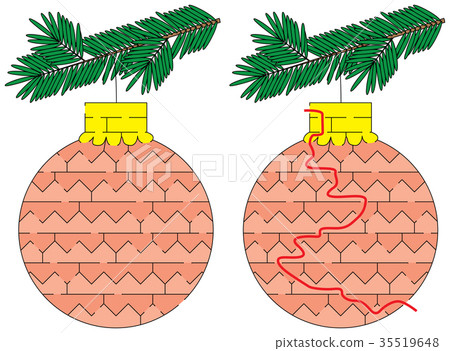 Easy Christmas ornament maze 35519648
