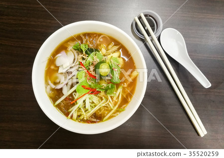 Penang Asam Laksa with prawn paste Penang Asam Laksa with prawn paste 35520259